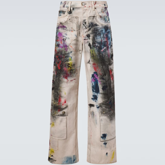 上新！ACNE STUDIOS 1981 做旧涂鸦牛仔裤