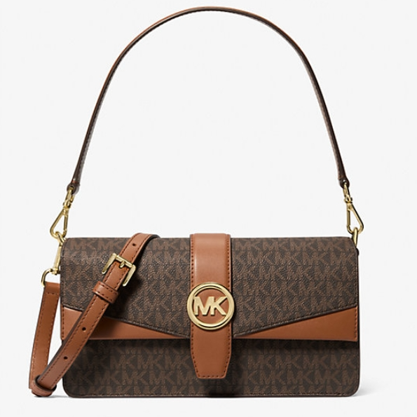 Michael Kors Greenwich 中号老花单肩包
