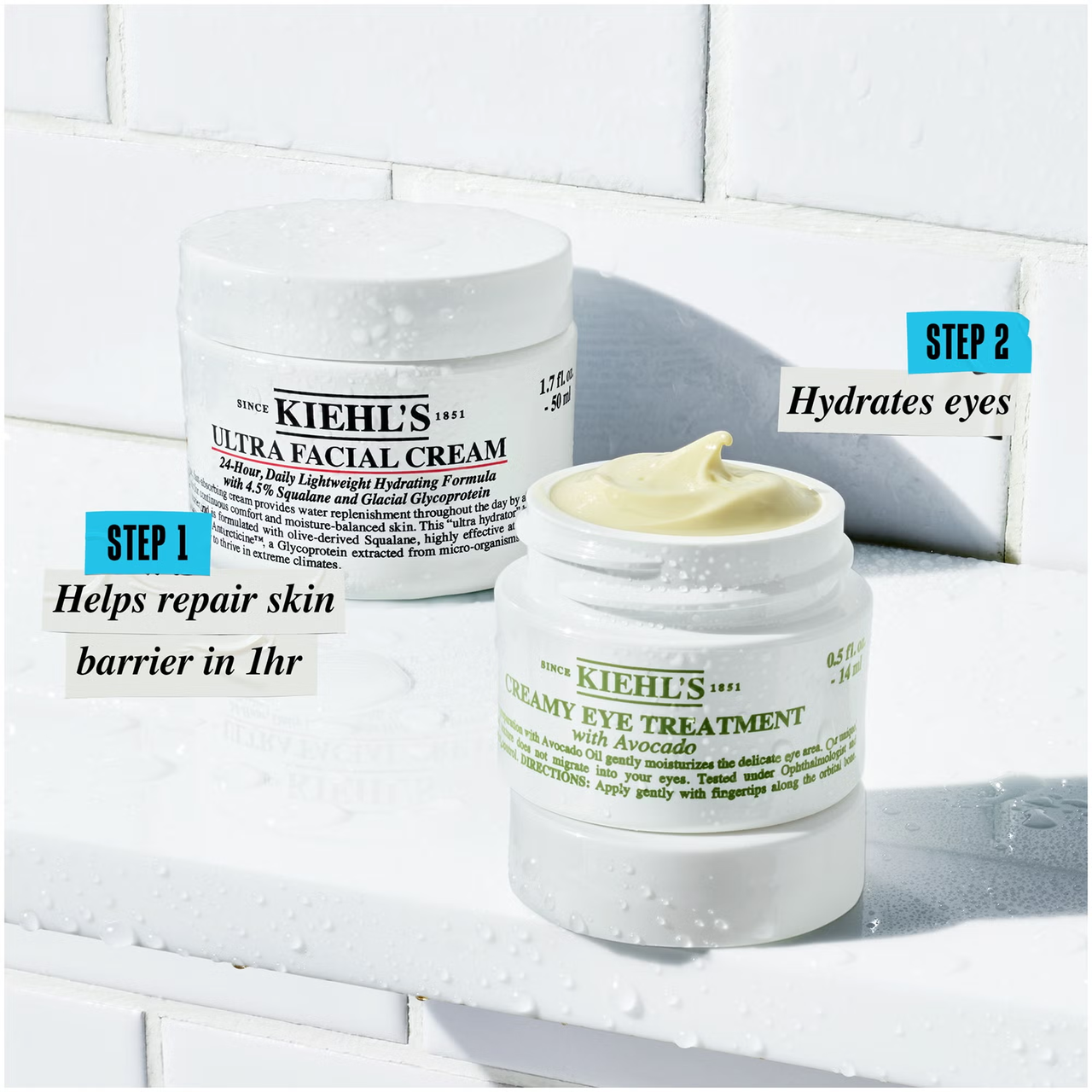 LOOKFANTASTIC：Kiehl's 套装捡漏！面霜+眼霜套装£37得