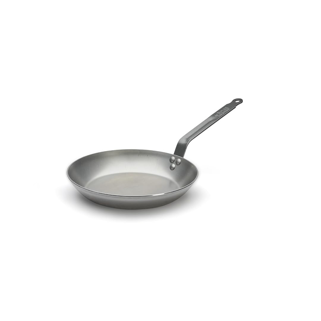 【含税直邮】De Buyer 5110.28 Carbone Plus 圆形油炸锅28cm