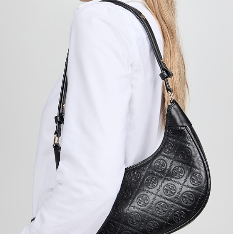 Tory Burch T Monogram 皮质老花腋下包