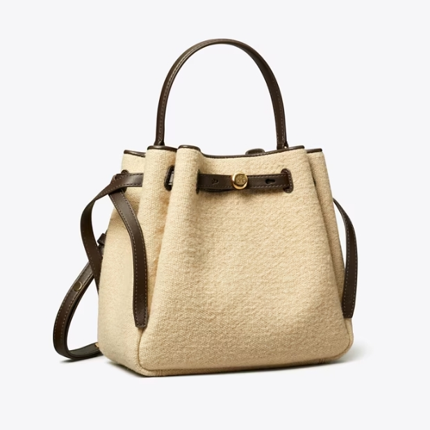 Tory Burch 汤丽柏琦 ROMY 帆布水桶包