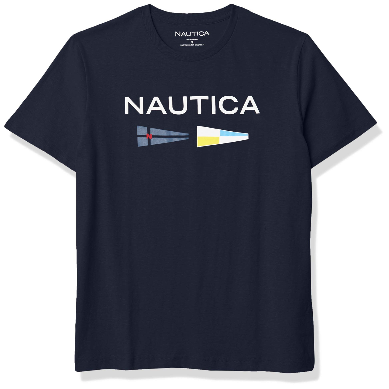 【含税直邮】Nautica 男士可持续设计标志信号旗图案T恤