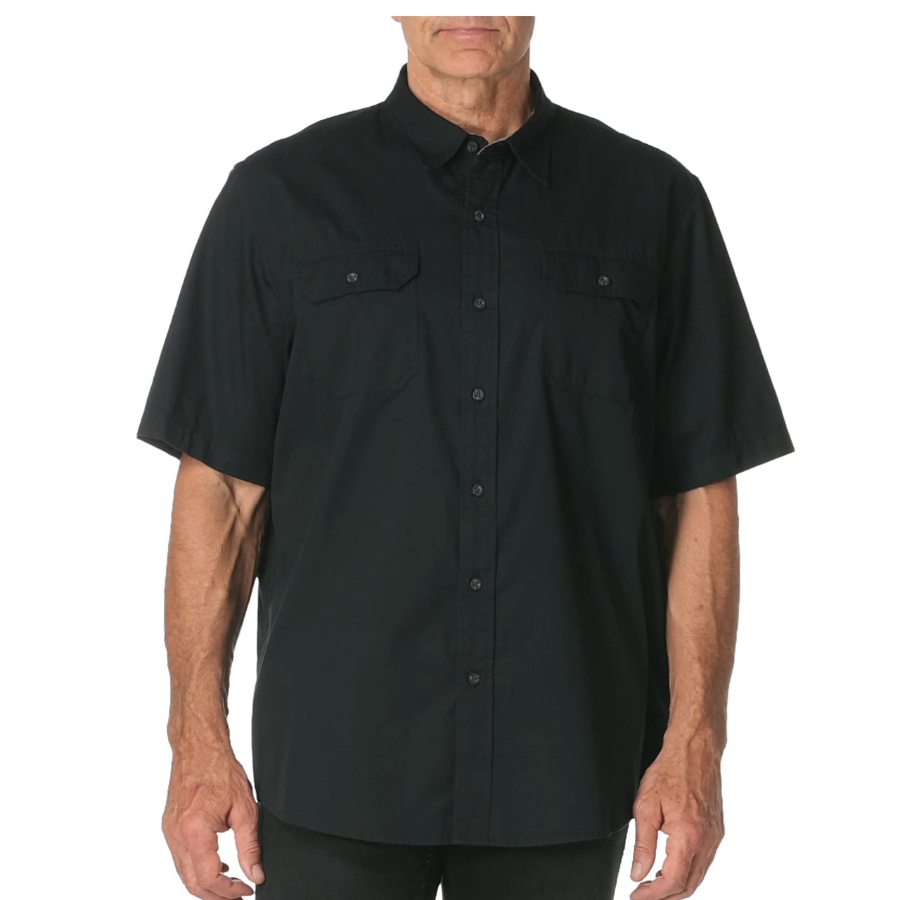 【含税直邮】Wrangler 成人 男性 纽扣衬衫 大码短袖经典府绸衬衫