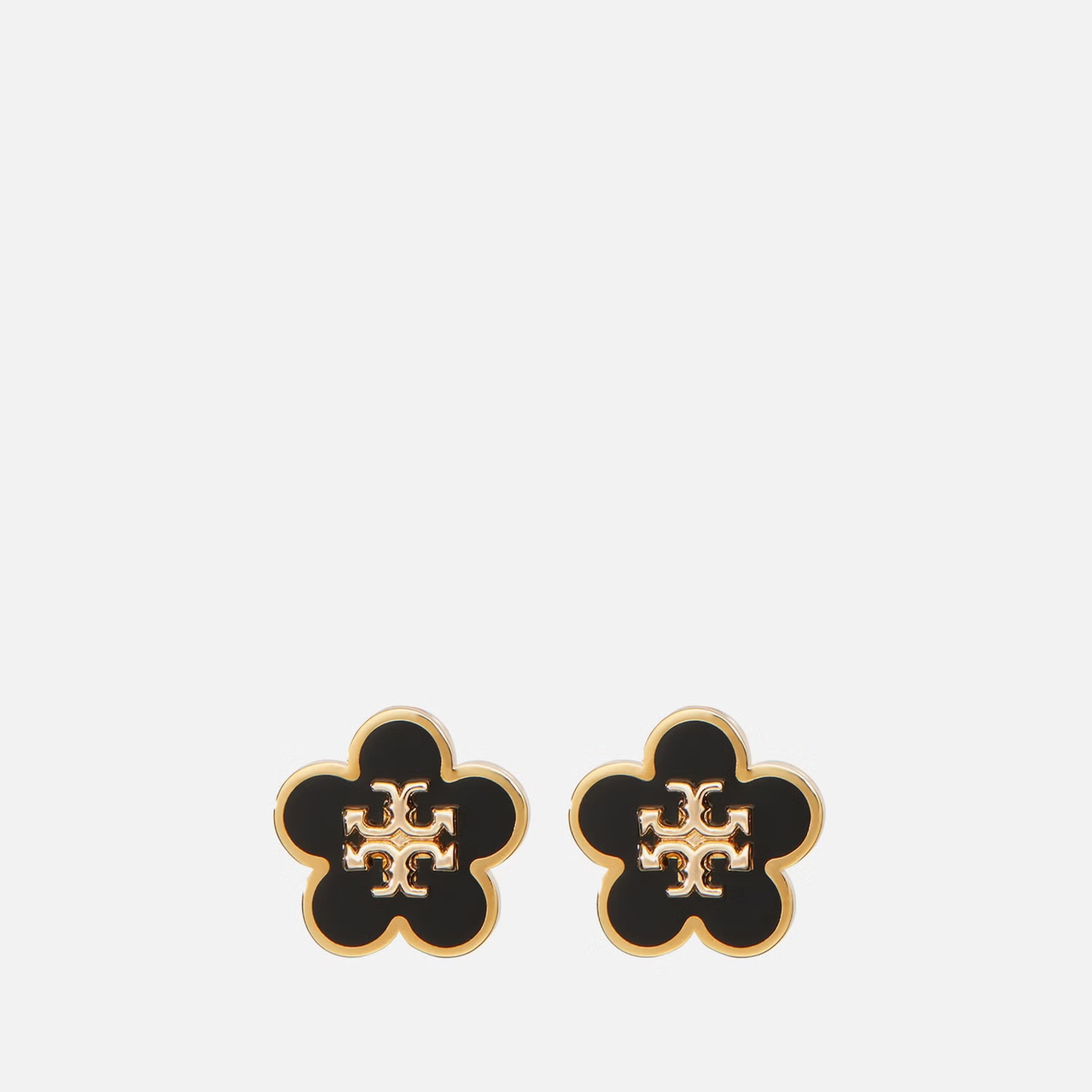 TORY BURCH 汤丽柏琦 KIRA 金色珐琅花朵耳钉