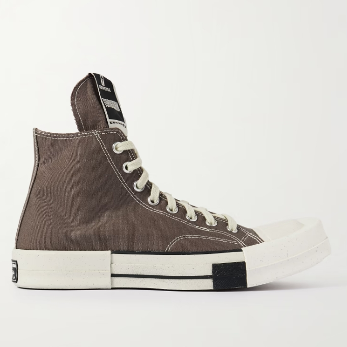 RICK OWENS x Converse 匡威 TURBODRK Chuck 70 灰色帆布鞋