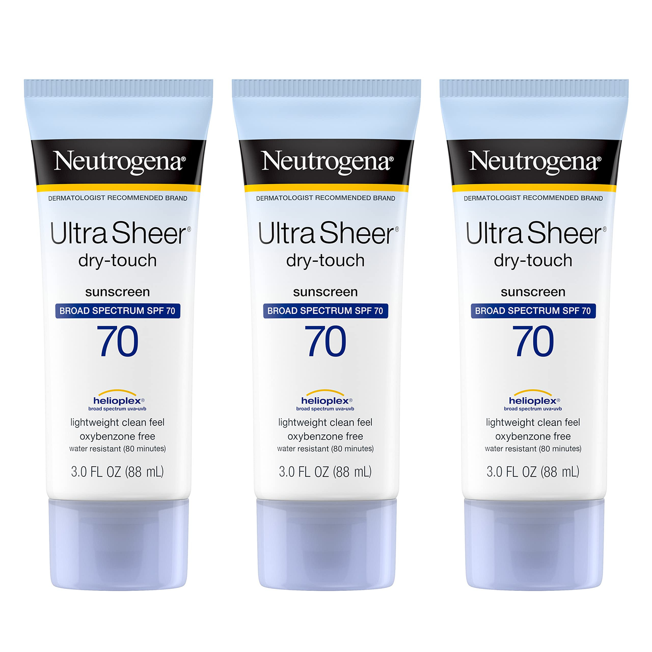 【含税直邮】Neutrogena 露得清 防晒霜 低过敏性 防水 适合所有肤质 89ml*3件