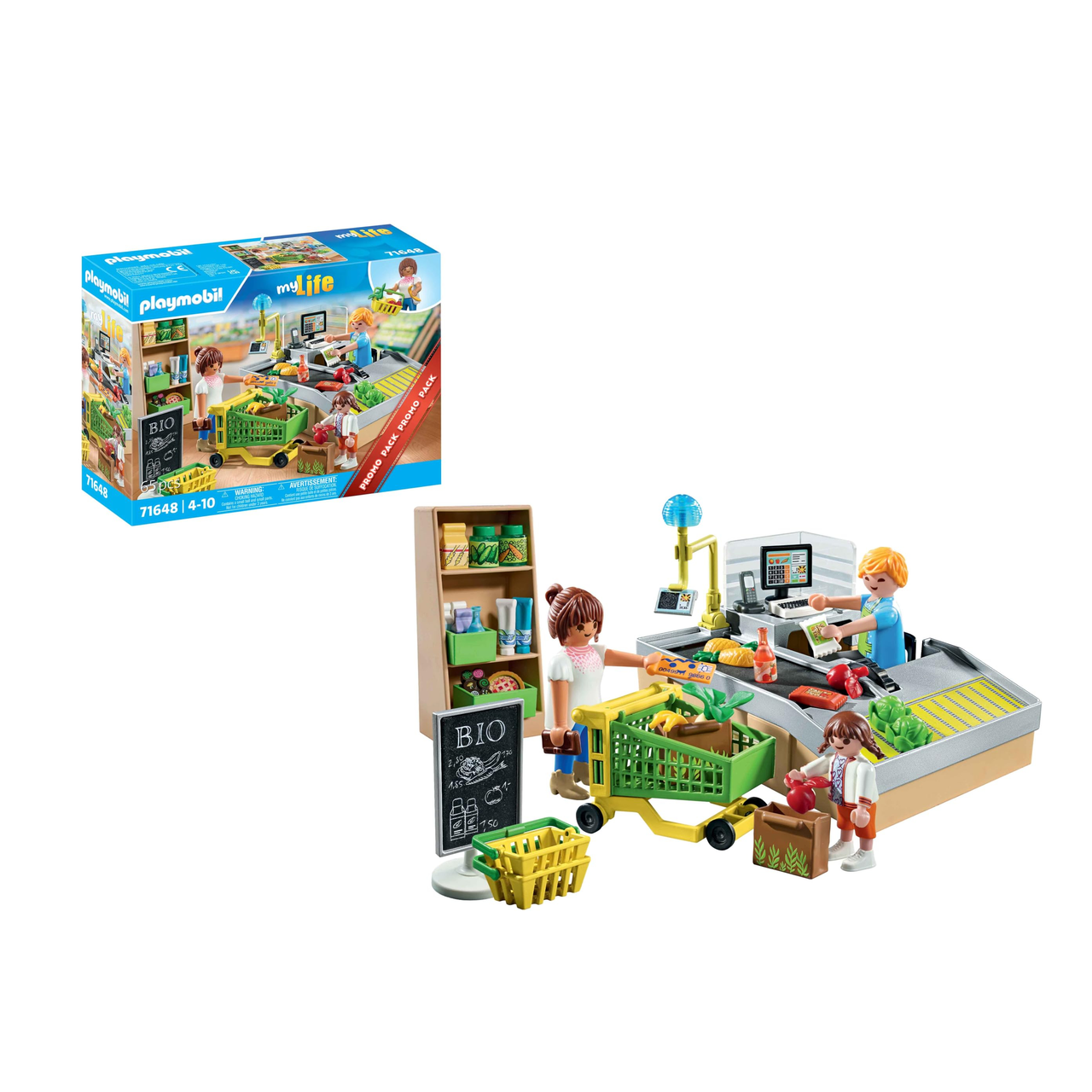 【含税直邮】PLAYMOBIL MyLife 促销包 71648 有机超市 过家家