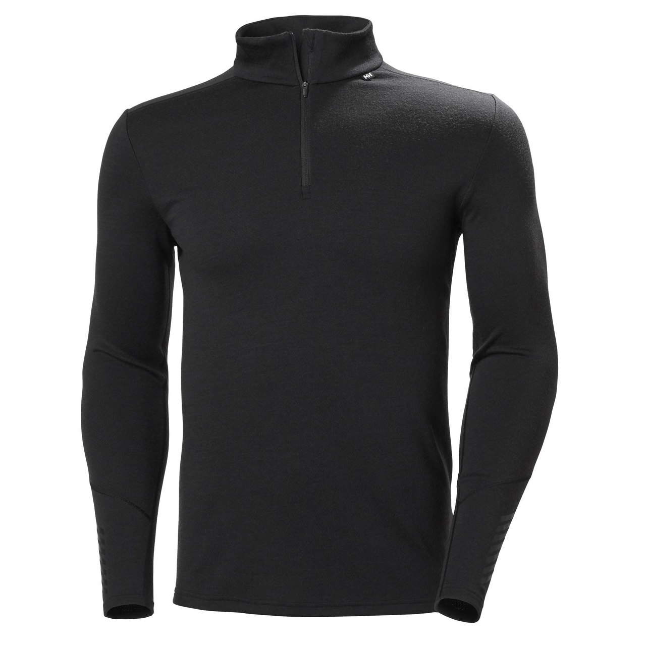 【含税直邮】Helly Hansen Lifa 男士 美利奴 中量级 1/2 拉链长袖上衣,黑色,Small