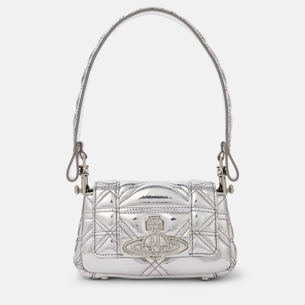 VIVIENNE WESTWOOD 西太后 Hazel Orb 小号银色单肩包