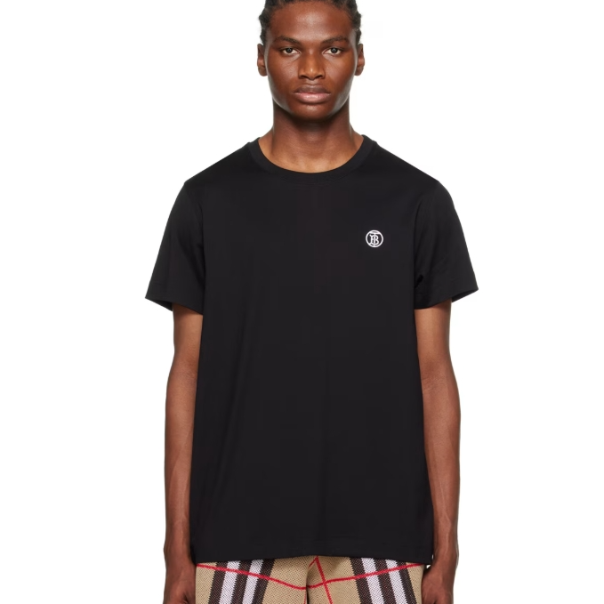 Burberry 黑色logo T恤