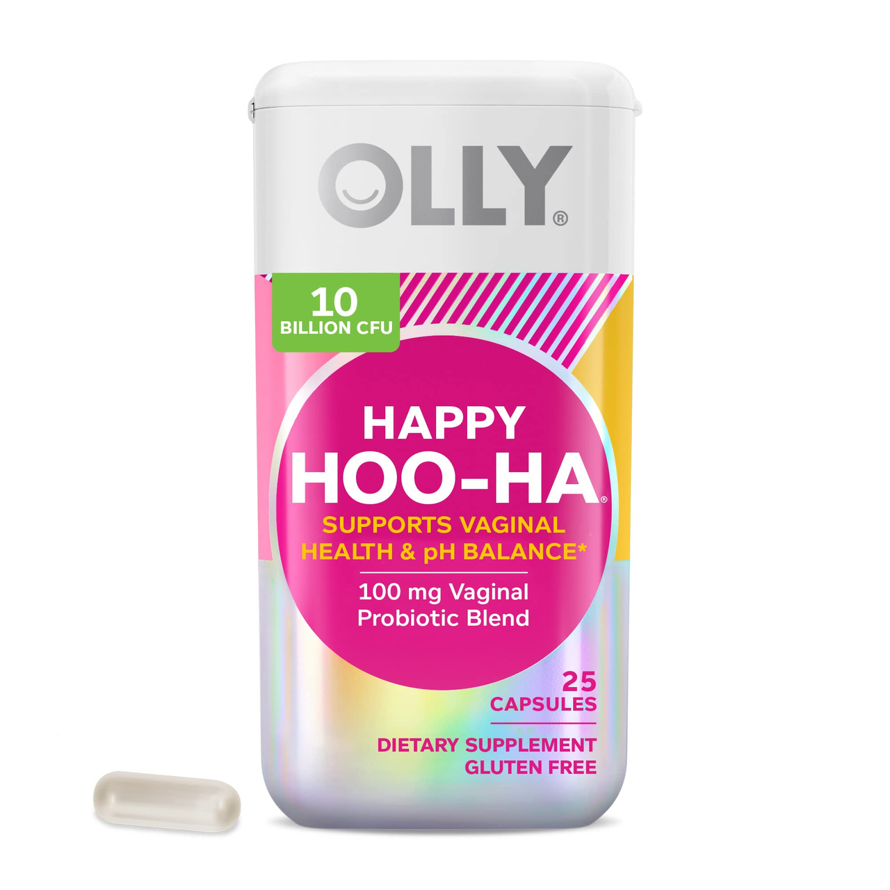 OLLY 女性益生菌胶囊 10亿CFU 私处健康 调理菌群平衡 25粒