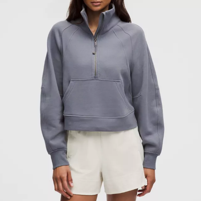 Lululemon Scuba 半拉链短款卫衣