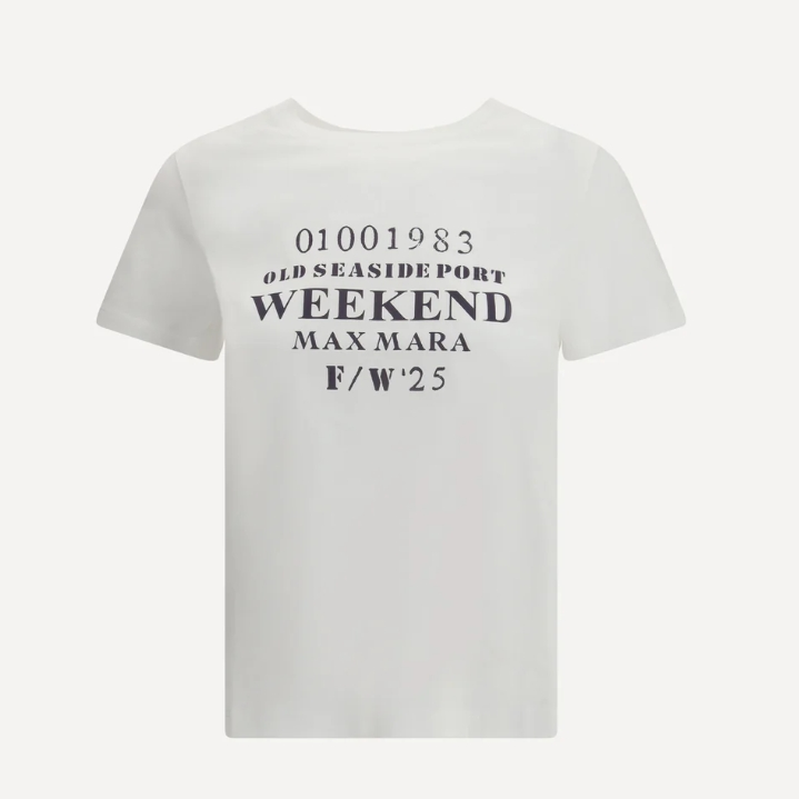 MAX MARA WEEKEND Guglia 白色印花T恤