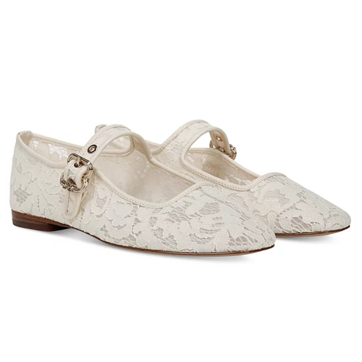 Sam Edelman Michaela 女士蕾丝玛丽珍鞋
