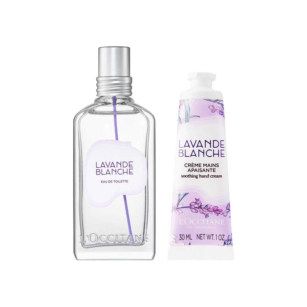 L'OCCITANE 白色薰衣草淡香氛套装 淡香氛50ml+ 润手霜30ml