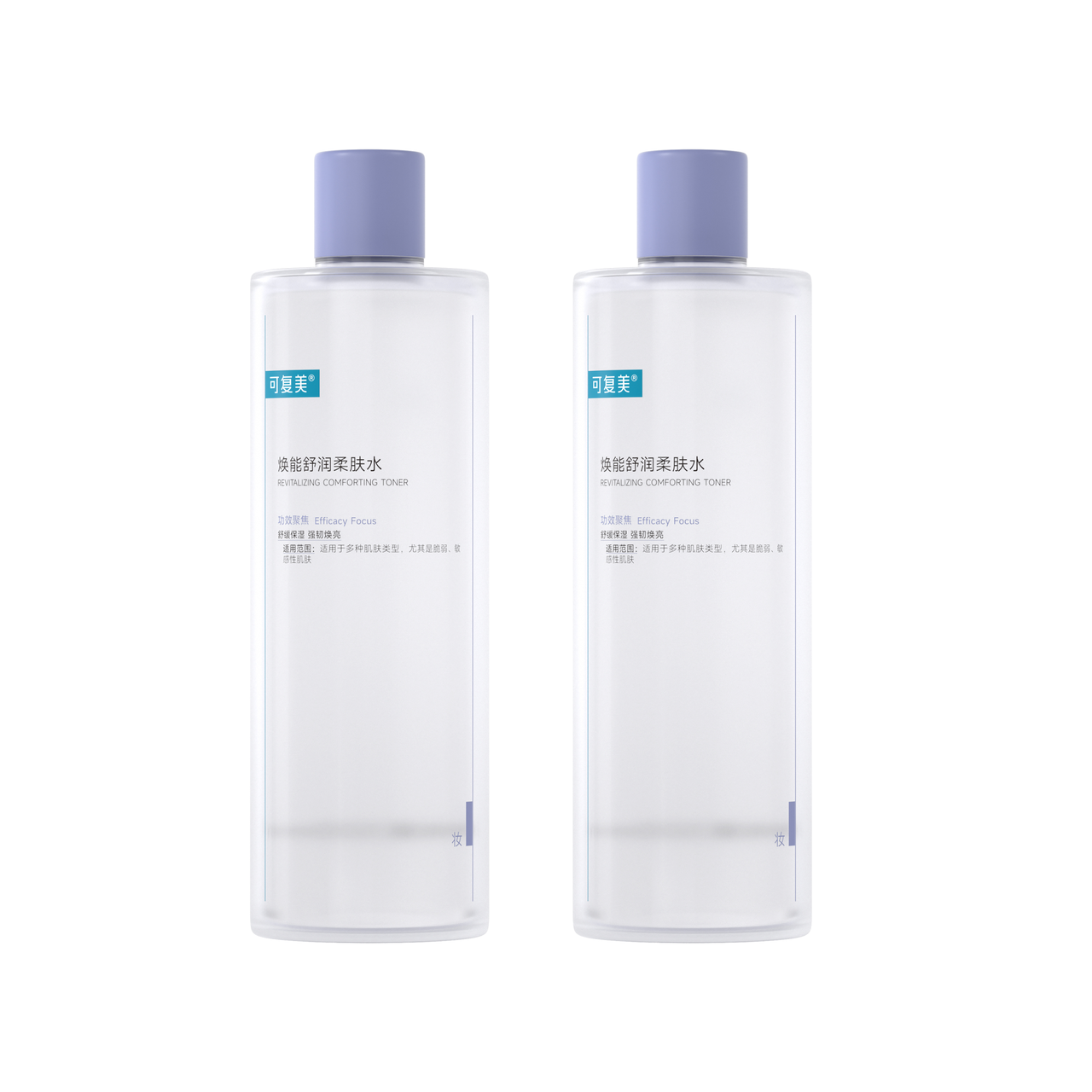 可复美 强韧屏障焕能舒润柔肤水 500ml/瓶/盒*2
