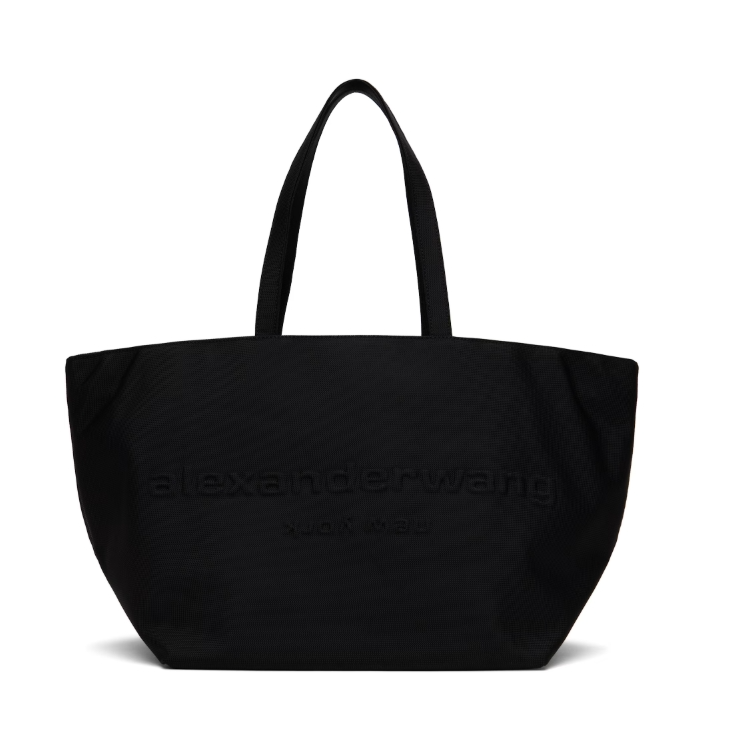 中站含税！Alexander Wang 黑色 Punch Nylon Canvas 托特包