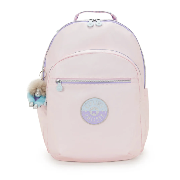 Kipling 粉色双肩包
