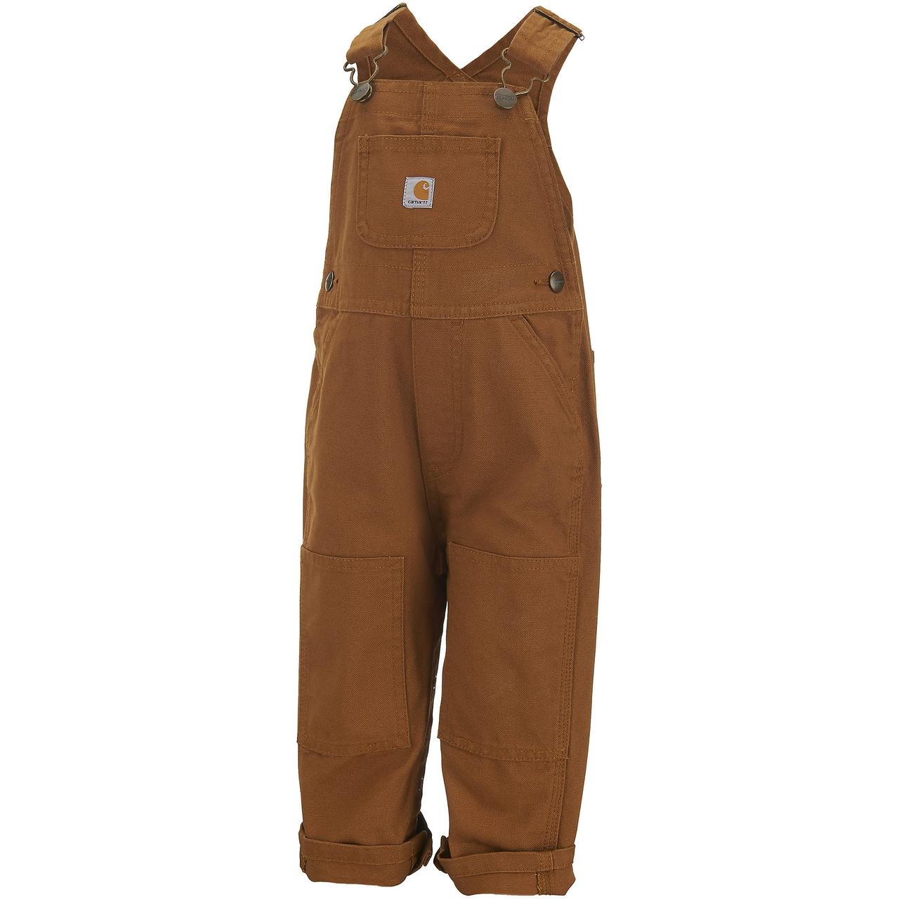 【含税直邮】Carhartt 儿童 CM8609 宽松版型帆布工装裤 - 男孩, Carhartt Brown,2T