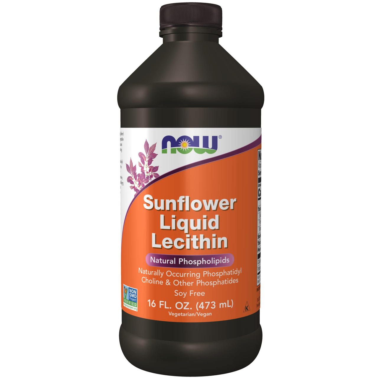 【含税直邮】NOW 诺奥 液体向日葵卵磷脂补充剂 炎症管理 473ml