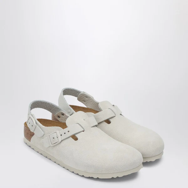 Birkenstock Tokyo 白色绒面勃肯鞋