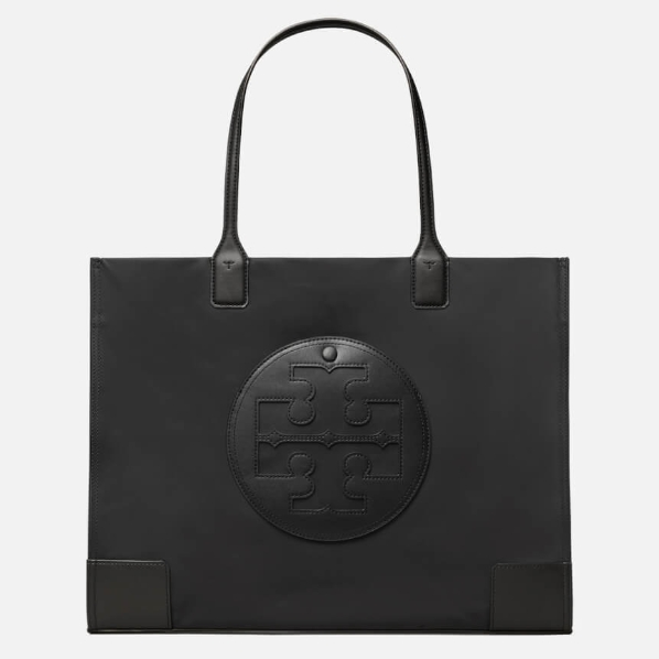 Tory Burch 汤丽柏琦 Ella 黑色尼龙托特包