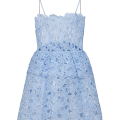 SELF PORTRAIT 蓝色吊带裙