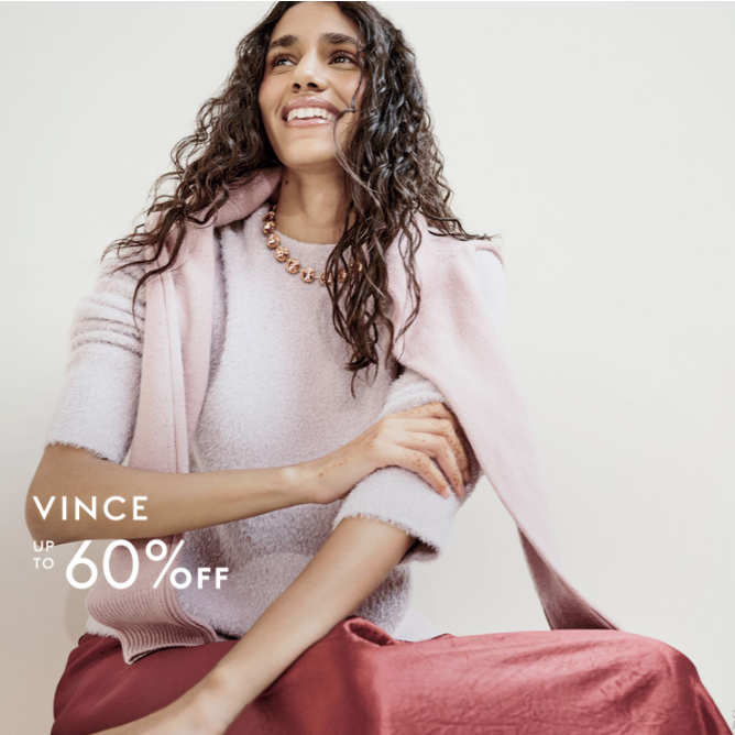 THE OUTNET 港站：Vince. 初秋潮品上新 蕾丝绉纱中长迷笛裙HK$1645
