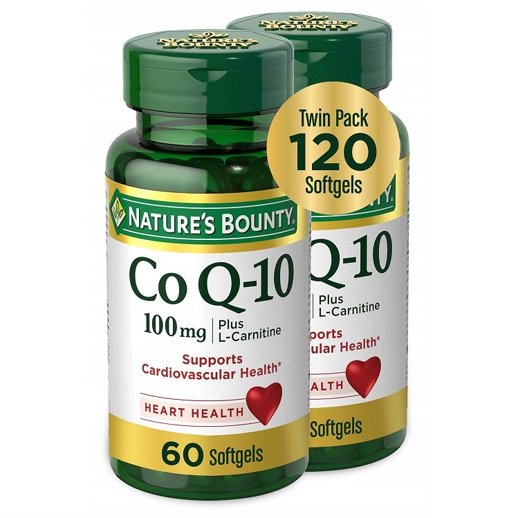 【含税直邮】Natures Bounty 自然之宝 辅酶Q10软胶囊100mg 60粒*2