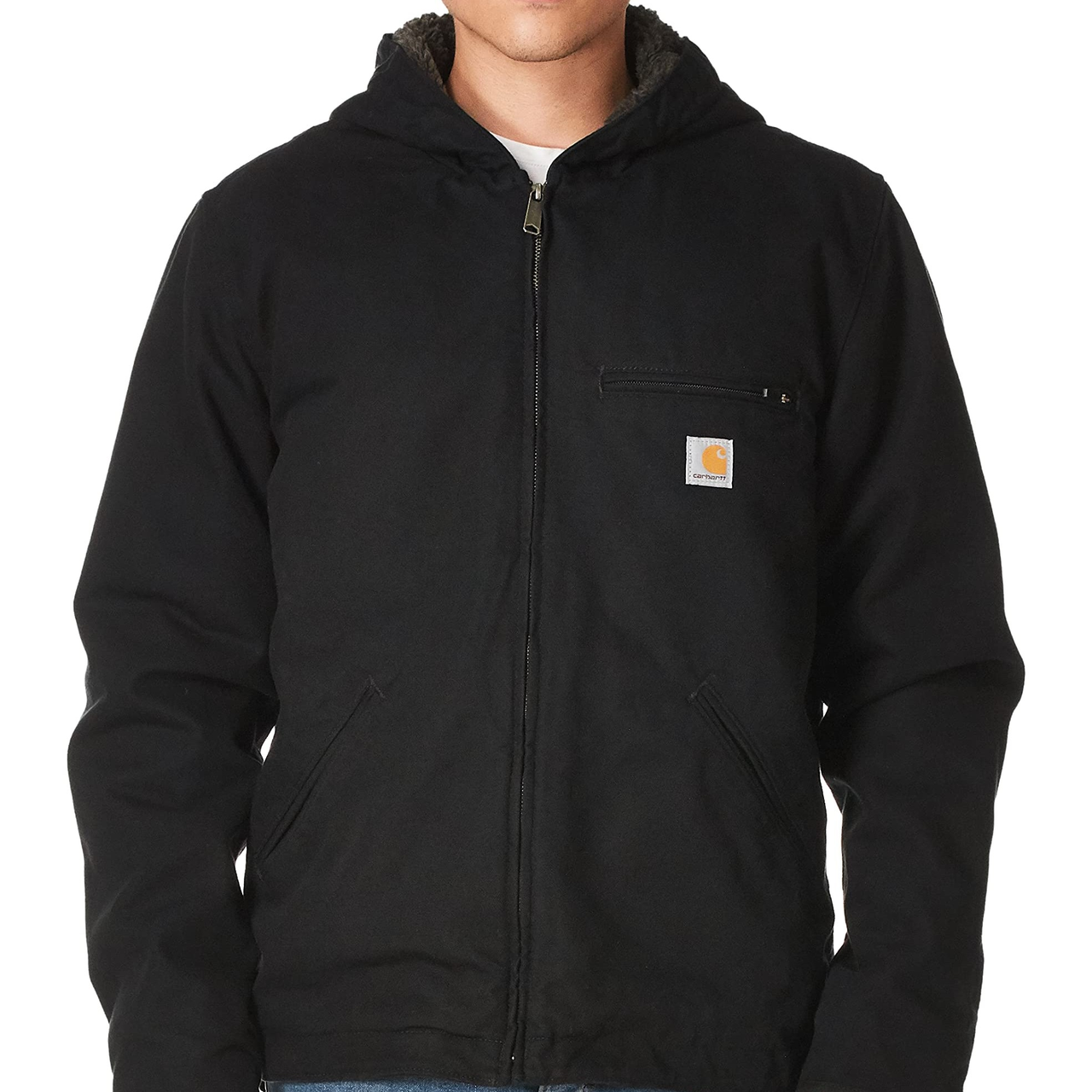 【含税直邮】Carhartt 现代棉质轻质夹克 Black 尺码Large