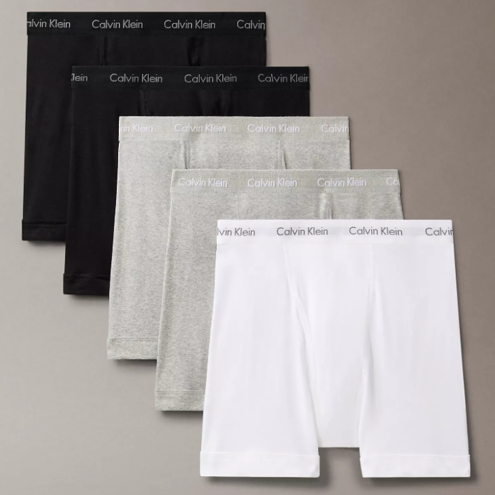 Calvin Klein 男士棉质平角内裤 5条装