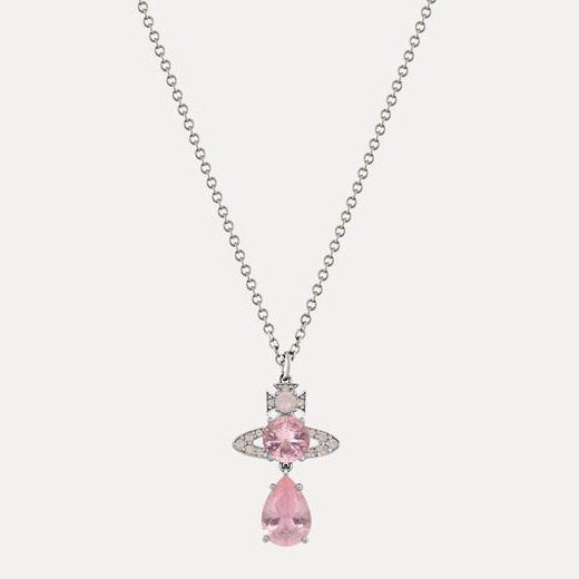 VIVIENNE WESTWOOD 西太后 Ismene Drop 粉色人鱼泪项链