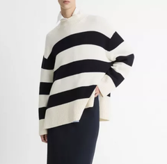 Vince Oversized 羊毛条纹毛衣