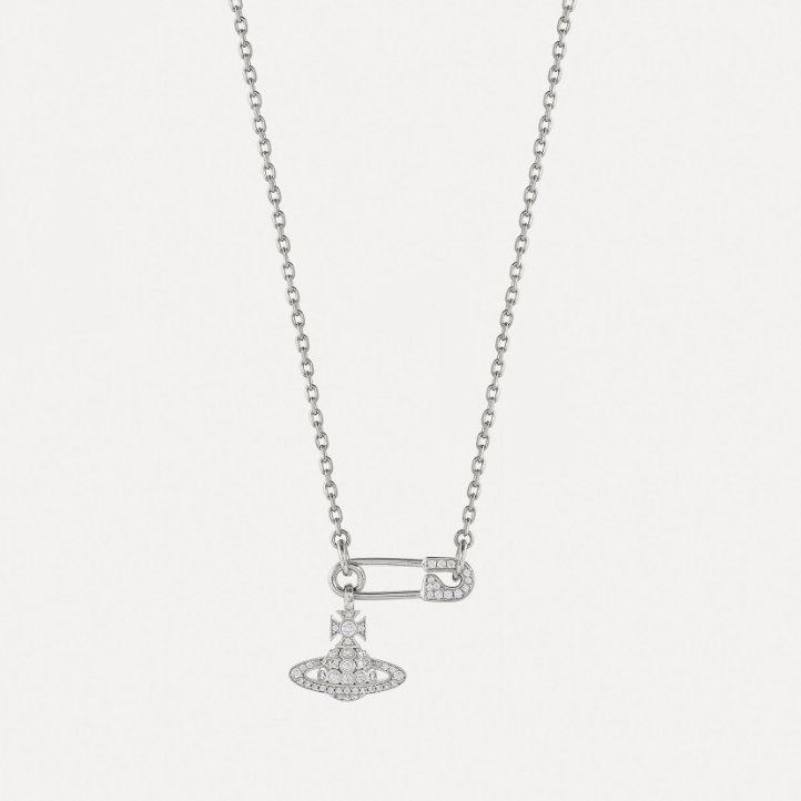 VIVIENNE WESTWOOD 西太后 Lucrece 别针土星徽标项链