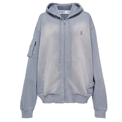 OPEN YY 水洗连帽拉链外套