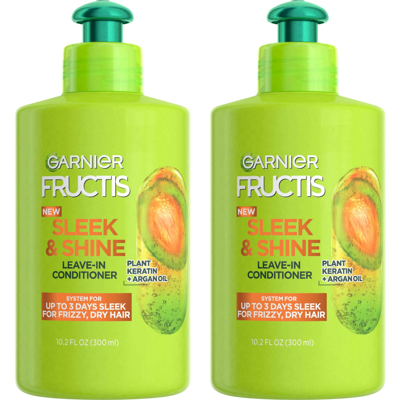 Garnier 免洗护发素 含角蛋白顺滑防毛躁保湿滋润修护发质300ml*2