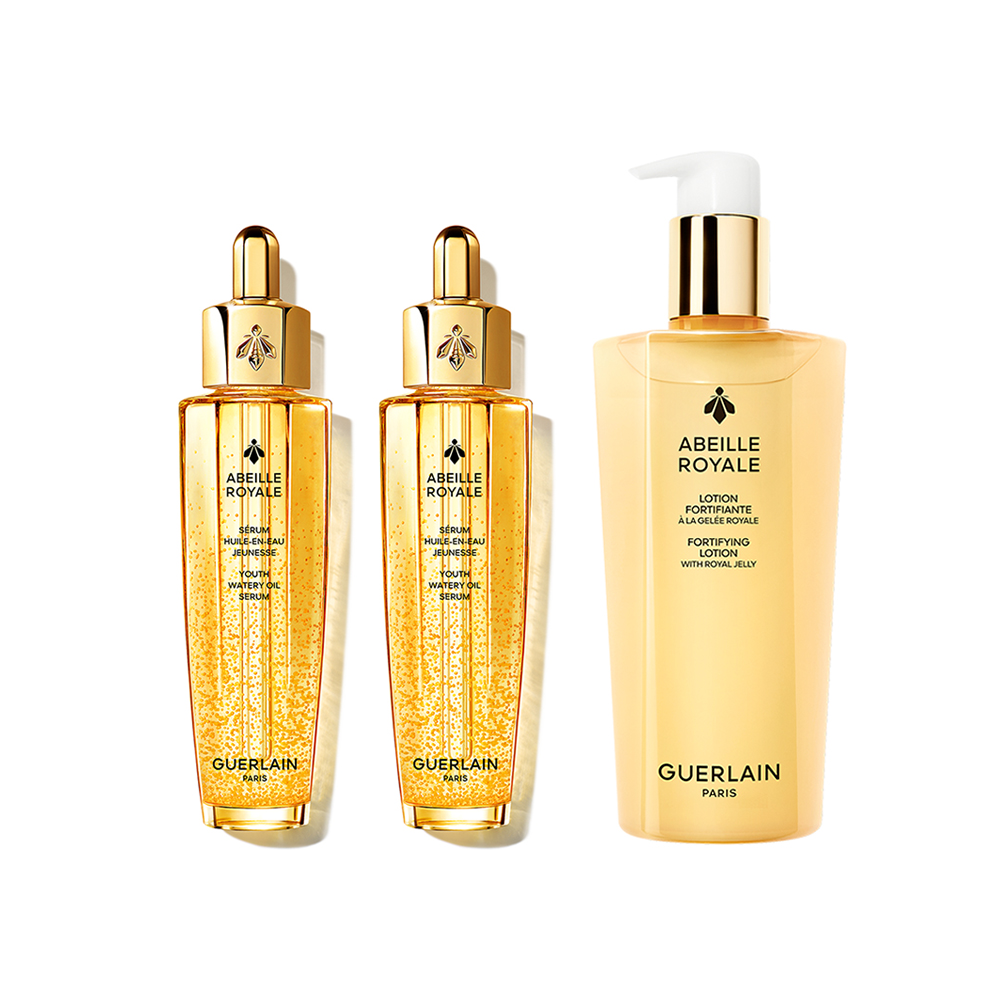 GUERLAIN 帝皇蜂姿蜜润修护补水囤货组合 第四代复原蜜50ml*2+精粹水300ml