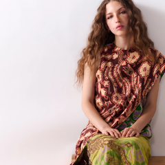 DVF Mulberry 桑蚕丝印花上衣