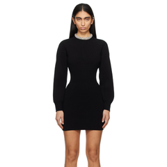 中站含税！Alexander Wang 黑色 Crystal Tubular Necklace 连衣裙