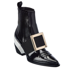 码数全！Roger Vivier viv tex 经典方扣短靴