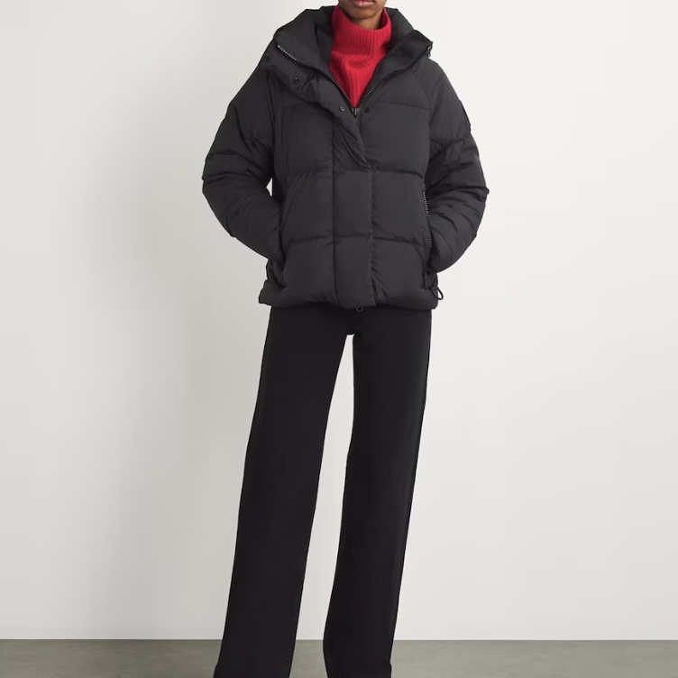 Canada Goose Junction 黑色防水羽绒派克大衣