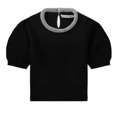 alexanderwang 钻饰领口针织上衣