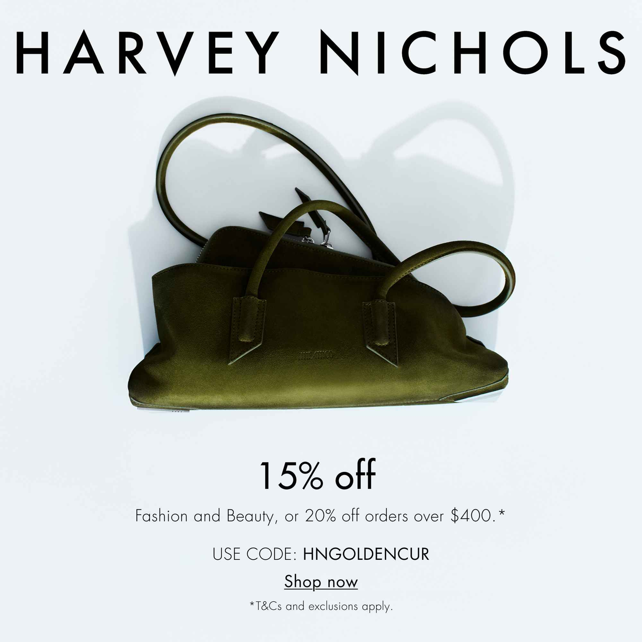 Harvey Nichols AU/APAC：黄金周大促！时尚美妆热卖 满HK$3110享8折优惠