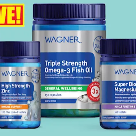 Chemist Warehouse：Wagner 营养保健专场热卖 入氨糖软骨素、鱼油