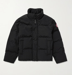 CANADA GOOSE 加拿大鹅 Bayview 徽标黑色羽绒服