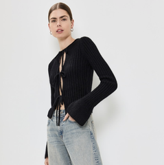 Reformation Rebecca 羊绒系带开衫