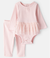 Carter's 女童粉色两件套