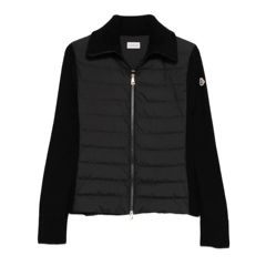 S/M码好价！Moncler 绗缝针织拼接蓬松夹克