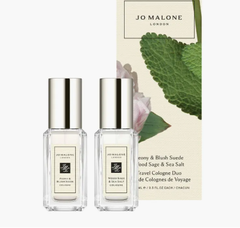 Jo Malone 牡丹与腮红麂绒古龙水与木鼠尾草与海盐古龙水套装